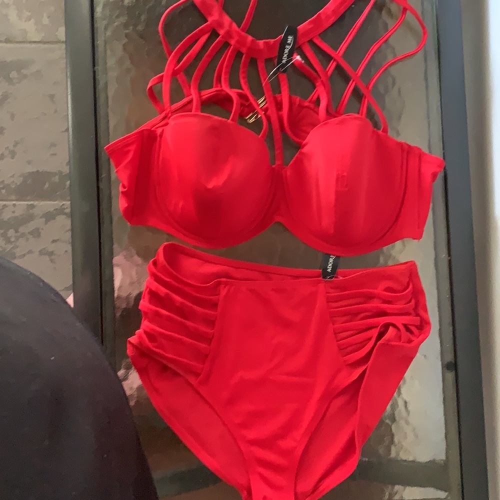 Best in swim posh party two piece NWT adore me